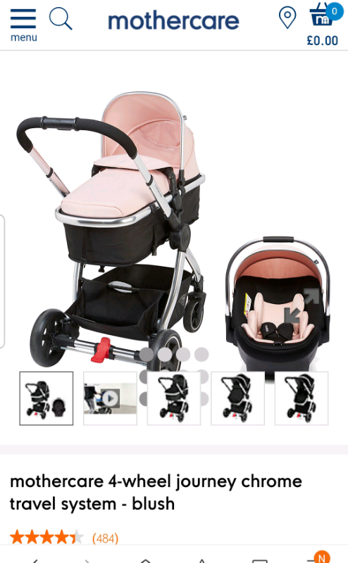 mothercare journey pink